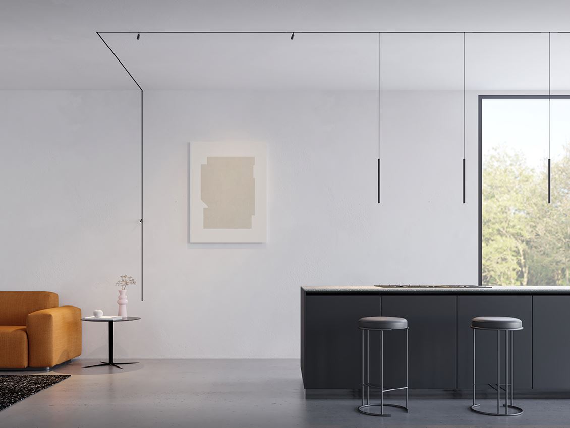 Трековые светильники Reggiani Outline в интерьере