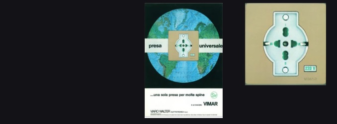 Патент VIMAR 1977 года - универсальная розетка Патент VIMAR 1977 года - универсальная розетка