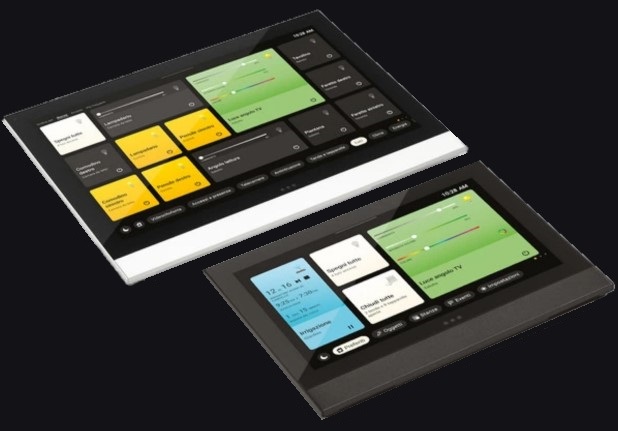 Сенсорные панели VIMAR View Touch с 7-дюймовым и 10-дюймовым дисплеем, в черном и белом цветах Сенсорные панели VIMAR View Touch с 7-дюймовым и 10-дюймовым дисплеем, в черном и белом цветах