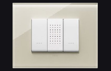 Звонок VIMAR Eikon Exe, встроенный в рамку с выключателями Звонок VIMAR Eikon Exe, встроенный в рамку с выключателями
