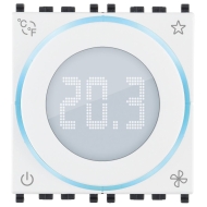 Умный дисковый терморегулятор FAN IoT VIMAR, цвет белый 02974.B