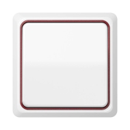 Выключатель Jung CD Plus white metallic-red